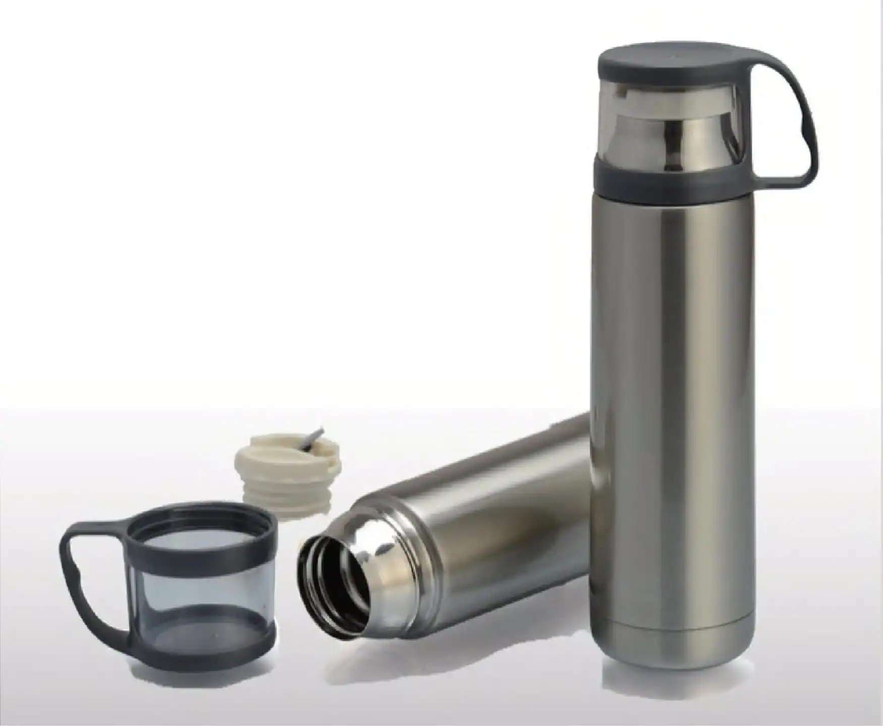 STEEL FLASK WITH CUP